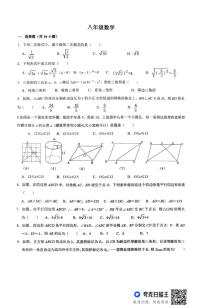 河南省信阳市浉河中学2024-2025学年八年级下学期6月月考数学试卷
