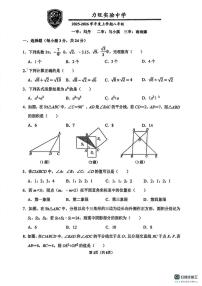吉林省力旺实验中学2025-2026学年上学期八年级 数学1月月考试卷