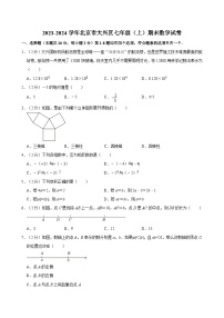 2023-2024学年北京市大兴区七年级（上）期末数学试卷（含解析）