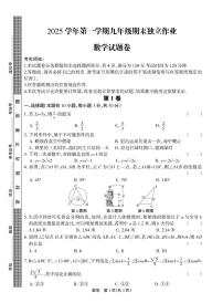 浙江省浙派联盟2025-2026学年九年级上学期期末考试数学试卷