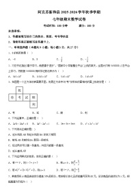 新疆维吾尔自治区阿克苏地区新和县2025-2026学年上册七年级期末 数学试卷