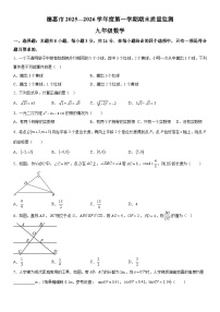 吉林省长春市德惠市2025-2026学年九年级上册期末数学试题（含答案）