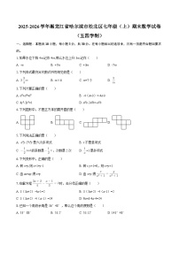 2025-2026学年黑龙江省哈尔滨市松北区七年级（上）期末数学试卷（五四学制）-自定义类型