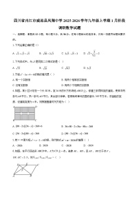 四川省内江市威远县凤翔中学2025-2026学年九年级上学期1月阶段调研数学试题-自定义类型