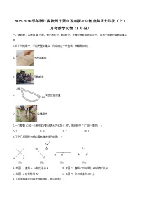 2025-2026学年浙江省杭州市萧山区高桥初中教育集团七年级（上）月考数学试卷（1月份）（含答案+解析）