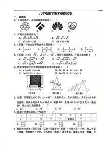 江苏省南通市海安市紫石中学2025-2026学年八年级上学期1月月考数学试卷