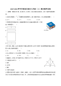 2025-2026学年甘肃省白银市九年级（上）期末数学试卷-自定义类型