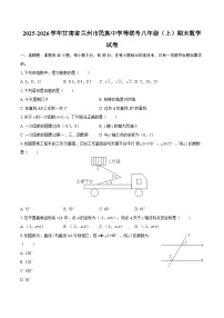 2025-2026学年甘肃省兰州市民族中学等联考八年级（上）期末数学试卷-自定义类型