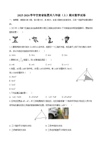 2025-2026学年甘肃省临夏州八年级（上）期末数学试卷-自定义类型