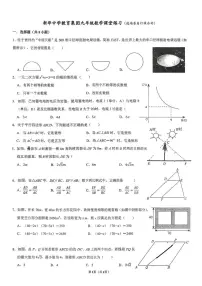 广东省深圳新华中学教育集团2025-2026学年上学期1月月考九年级数学试卷（月考）