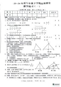 江西省抚州市临川区第七中学2023-2024学年八年级下学期第三次月考数学试题