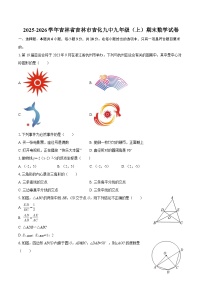 2025-2026学年吉林省吉林市吉化九中九年级（上）期末数学试卷-自定义类型