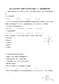 2025-2026学年广东省广州中学七年级（上）期末数学试卷-自定义类型