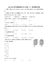 2025-2026学年海南省海口市七年级（上）期末数学试卷-自定义类型