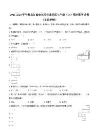 2025-2026学年黑龙江省哈尔滨市道里区七年级（上）期末数学试卷（五四学制）-自定义类型