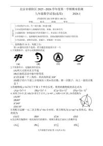 2025-2026学年北京市朝阳区九年级上学期期末数学（含答案）试卷