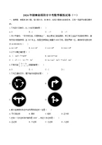 2026年湖南省邵阳市中考数学模拟试卷（一）-自定义类型