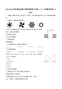 2025-2026学年重庆实验中学教育集团八年级（上）月考数学试卷（1月份）-自定义类型