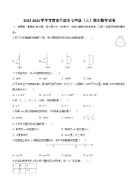 2025-2026学年甘肃省平凉市七年级（上）期末数学试卷-自定义类型
