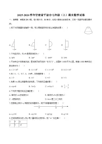 2025-2026学年甘肃省平凉市七年级（上）期末数学试卷-自定义类型