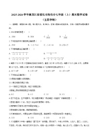 2025-2026学年黑龙江省绥化市海伦市七年级（上）期末数学试卷（五四学制）-自定义类型