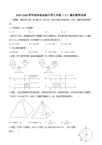 2025-2026学年吉林省实验中学九年级（上）期末数学试卷-自定义类型