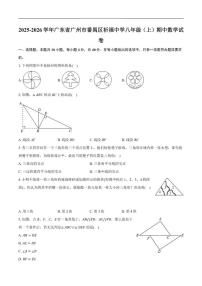 2025-2026学年广东省广州市番禺区祈福中学八年级上学期期中数学试卷（有答案）
