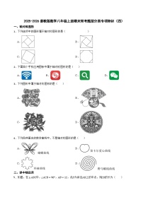 2025-2026浙教版数学八年级上册期末常考题型分类专项特训（四）