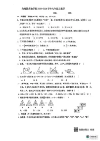广东省深圳市龙岗区实验学校2026学年上学期七年级数学1月月考试卷（月考）