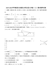 2025-2026学年黑龙江省绥化市明水县七年级（上）期末数学试卷-自定义类型