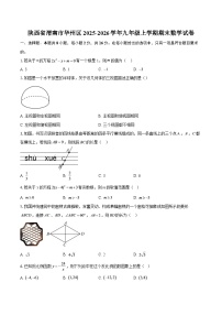 陕西省渭南市华州区2025-2026学年九年级上学期期末数学试卷-自定义类型