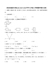 陕西省榆林市横山区2025-2026学年七年级上学期数学期末试卷-自定义类型