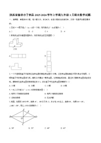 陕西省榆林市子洲县2025-2026学年上学期九年级1月期末数学试题--自定义类型