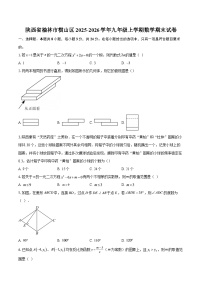 陕西省榆林市横山区2025-2026学年九年级上学期数学期末试卷-自定义类型