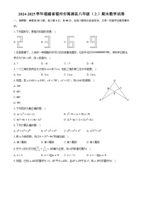 福建省福州市闽清县八年级上学期期末数学试卷-A4