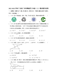 2022-2023学年广东省广州市增城区八年级上学期期末数学试卷（含答案）