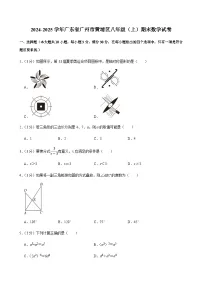 2024-2025学年广东省广州市黄埔区八年级上学期期末数学试卷（含答案）