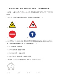 2024-2025学年广东省广州市天河区九年级上学期期末数学试卷（含答案）