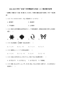 2024-2025学年广东省广州市增城区九年级上学期期末数学试卷（含答案）