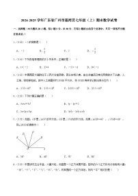 2024-2025学年广东省广州市荔湾区七年级上学期期末数学试卷（含答案）