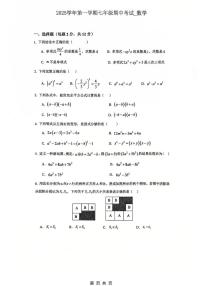 上海市宝山区淞谊实验学校2025-2026学年上学期七年级数学期中试卷