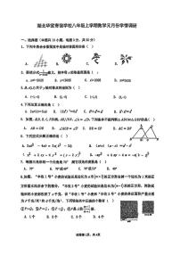 湖北省武汉市华宜寄宿学校2025-2026学年 八年级上学期1月月考数学试题