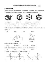 山东省济南市山东大学附属中学2025-2026学年上学期1月月考八年级数学试题