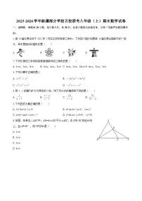 2025-2026学年新疆部分学校百校联考八年级（上）期末数学试卷-自定义类型