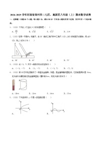 2024-2025学年河南省郑州市二七区、高新区八年级（上）期末数学试卷含答案
