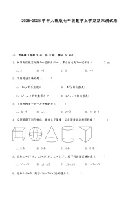 2025-2026学年人教版七年级数学上学期期末测试卷（含答案）