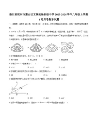 浙江省杭州市萧山区文渊实验初级中学2025-2026学年八年级上学期1月月考数学试题-自定义类型