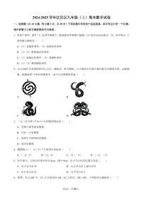 2024-2025学年江汉区九年级（上）期末数学试卷含答案