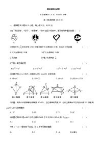 2025-2026学年人教版八年级数学上册期末模拟测试卷（含答案）