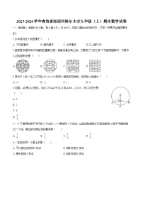 青海省海西州格尔木市2025-2026学年九年级上学期期末 数学试卷